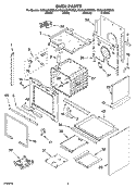 OVEN PARTS Diagram and Parts List for KGSA906PBL00  KitchenAid Range