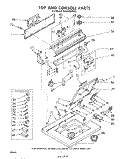 TOP AND CONSOLE Diagram and Parts List for GLHA7900W2  Whirlpool Washer