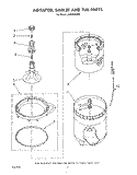 AGITATOR, BASKET AND TUB Diagram and Parts List for LA3800XSW0  Whirlpool Washer
