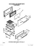 OVEN DOOR AND BROILER Diagram and Parts List for SF3000EWW1  Whirlpool Range