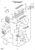ICEMAKER, LITERATURE Diagram and Parts List for KSSS36MBX00  KitchenAid Refrigerator