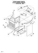 CONTAINER Diagram and Parts List for GC900QPKB0  Whirlpool Trash Compactor