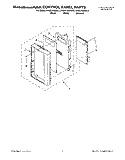 CONTROL PANEL Diagram and Parts List for KHMS105BAL5  KitchenAid Microwave