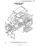 UPPER OVEN Diagram and Parts List for SE950PSPW0  Whirlpool Range
