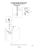 WASHER WATER SYSTEM Diagram and Parts List for LT5000XMW1  Whirlpool Washer Dryer Combo
