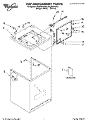 Part Location Diagram of 3954777 Whirlpool CABINET