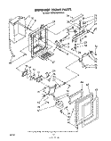 DISPENSER FRONT Diagram and Parts List for ED22MMXRWR0  Whirlpool Refrigerator