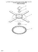 LOWER WASHARM AND STRAINER Diagram and Parts List for KUDC25CHSS0  KitchenAid Dishwasher