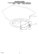 HEATER PARTS Diagram and Parts List for KUDI01DLBL0  KitchenAid Dishwasher