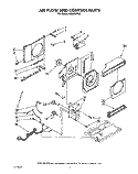 AIRFLOW AND CONTROL Diagram and Parts List for ACM052XX2  Whirlpool Air Conditioner