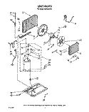 UNIT Diagram and Parts List for AR0500XW3  Whirlpool Air Conditioner