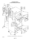 CABINET Diagram and Parts List for ET16JKXWN01  Whirlpool Refrigerator