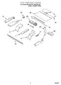 TOP VENTING, OPTIONAL Diagram and Parts List for RBD276PDQ9  Whirlpool Wall Oven