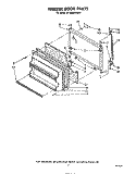 FREEZER DOOR Diagram and Parts List for ET18XKXSW01  Whirlpool Refrigerator