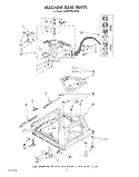 MACHINE BASE Diagram and Parts List for KAWE755VWH0  KitchenAid Washer