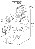 ICEMAKER PARTS, OPTIONAL PARTS (NOT INCLUDED) Diagram and Parts List for 6GD5SHGXSS00  Whirlpool Refrigerator