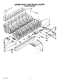 UPPER RACK AND TRACK Diagram and Parts List for KUDA23SY0  KitchenAid Dishwasher