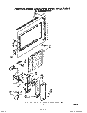 CONTROL PANEL AND UPPER OVEN DOOR Diagram and Parts List for SE950PEPW0  Whirlpool Range