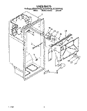 LINER Diagram and Parts List for 8ET20ZKXYG00  Whirlpool Refrigerator