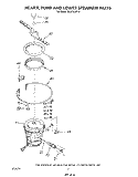 HEATER, PUMP, AND LOWER SPRAY ARM Diagram and Parts List for DU9700XR6  Whirlpool Dishwasher