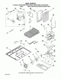 UNIT PARTS Diagram and Parts List for KSCK23FVSS02  KitchenAid Refrigerator