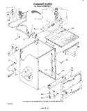 CABINET Diagram and Parts List for DP6881XLP1  Whirlpool Dishwasher