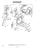 SECTION Diagram and Parts List for LE5650XKW0  Whirlpool Dryer