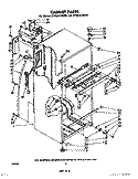 CABINET Diagram and Parts List for ET16JK1MWL1  Whirlpool Refrigerator
