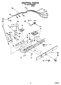 CONTROL PARTS Diagram and Parts List for INQ225300  Inglis Refrigerator