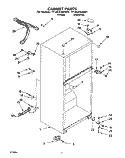 CABINET Diagram and Parts List for TT14CKXAW01  Estate Refrigerator