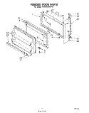 FREEZER DOOR Diagram and Parts List for ET22ZKXMWR0  Whirlpool Refrigerator