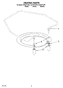 HEATER PARTS Diagram and Parts List for KUDI01TJBT1  KitchenAid Dishwasher