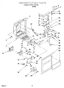 DISPENSER FRONT Diagram and Parts List for 3VED27DQEW01  Whirlpool Refrigerator