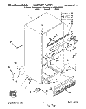 CABINET Diagram and Parts List for KTRS25QDBL01  KitchenAid Refrigerator