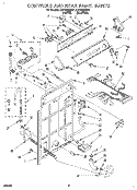 CONTROLS AND REAR PANEL Diagram and Parts List for LSP9355BN1  Whirlpool Washer