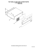 TOP GRILLE AND UNIT COVER PARTS Diagram and Parts List for KBRC36FTS06  KitchenAid Refrigerator