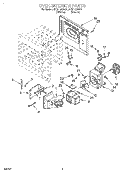 OVEN INTERIOR Diagram and Parts List for MC8130XAQ1  Whirlpool Wall Oven
