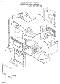 UPPER OVEN Diagram and Parts List for RBD275PDB3  Whirlpool Wall Oven