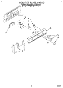 CONTROL PANEL Diagram and Parts List for RF314BBDZ1  Whirlpool Range