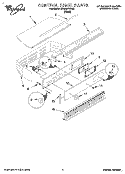 CONTROL PANEL Diagram and Parts List for SB100PEDB0  Whirlpool Wall Oven