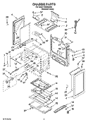 Part Location Diagram of 9761449 Whirlpool Insulation Retainer - Left
