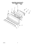 CONTROL PANEL Diagram and Parts List for KEBI200YBL0  KitchenAid Wall Oven