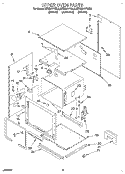 UPPER OVEN Diagram and Parts List for KEBS277YBL3  KitchenAid Wall Oven