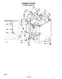 CABINET Diagram and Parts List for LA6800XKW3  Whirlpool Washer