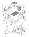UNIT Diagram and Parts List for 3XARG486WP00  Whirlpool Refrigerator