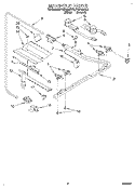MANIFOLD Diagram and Parts List for FGP335BL2  Roper Range