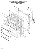 REFRIGERATOR DOOR, LIT/OPTIONAL Diagram and Parts List for 4ET18ZKXBW00  Whirlpool Refrigerator