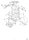 FRAME Diagram and Parts List for KCCC151EBL1  KitchenAid Trash Compactor