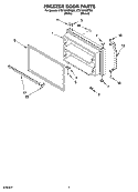 FREEZER DOOR PARTS Diagram and Parts List for CT21GKXPQ02  Crosley Refrigerator