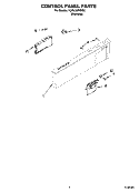 CONTROL PANEL PARTS Diagram and Parts List for KUDL02FRSS3  KitchenAid Dishwasher